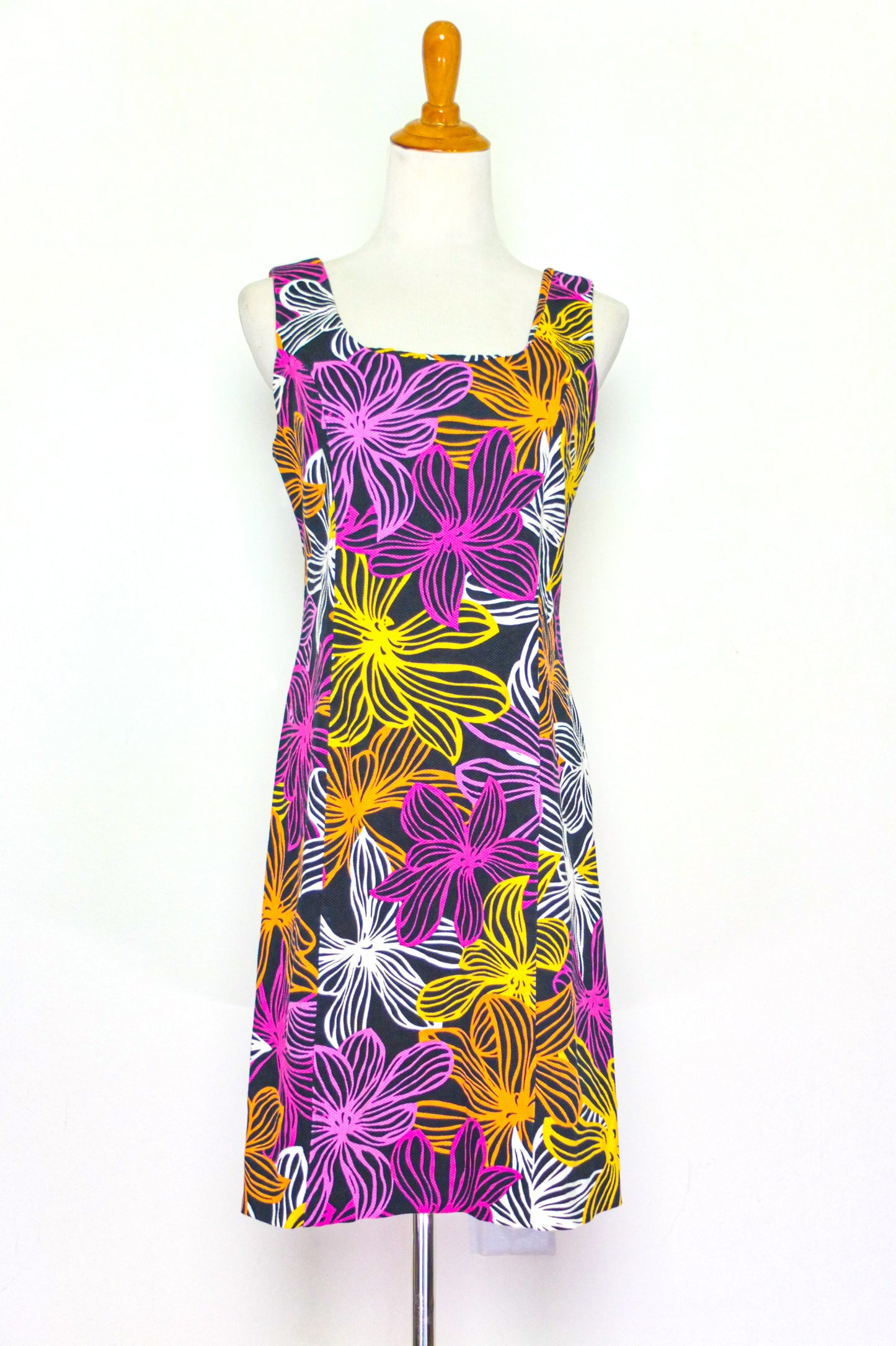 Metrostyle Vibrant Floral Cotton Dress (S-M)