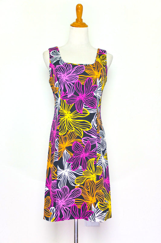 Metrostyle Vibrant Floral Cotton Dress (S-M)