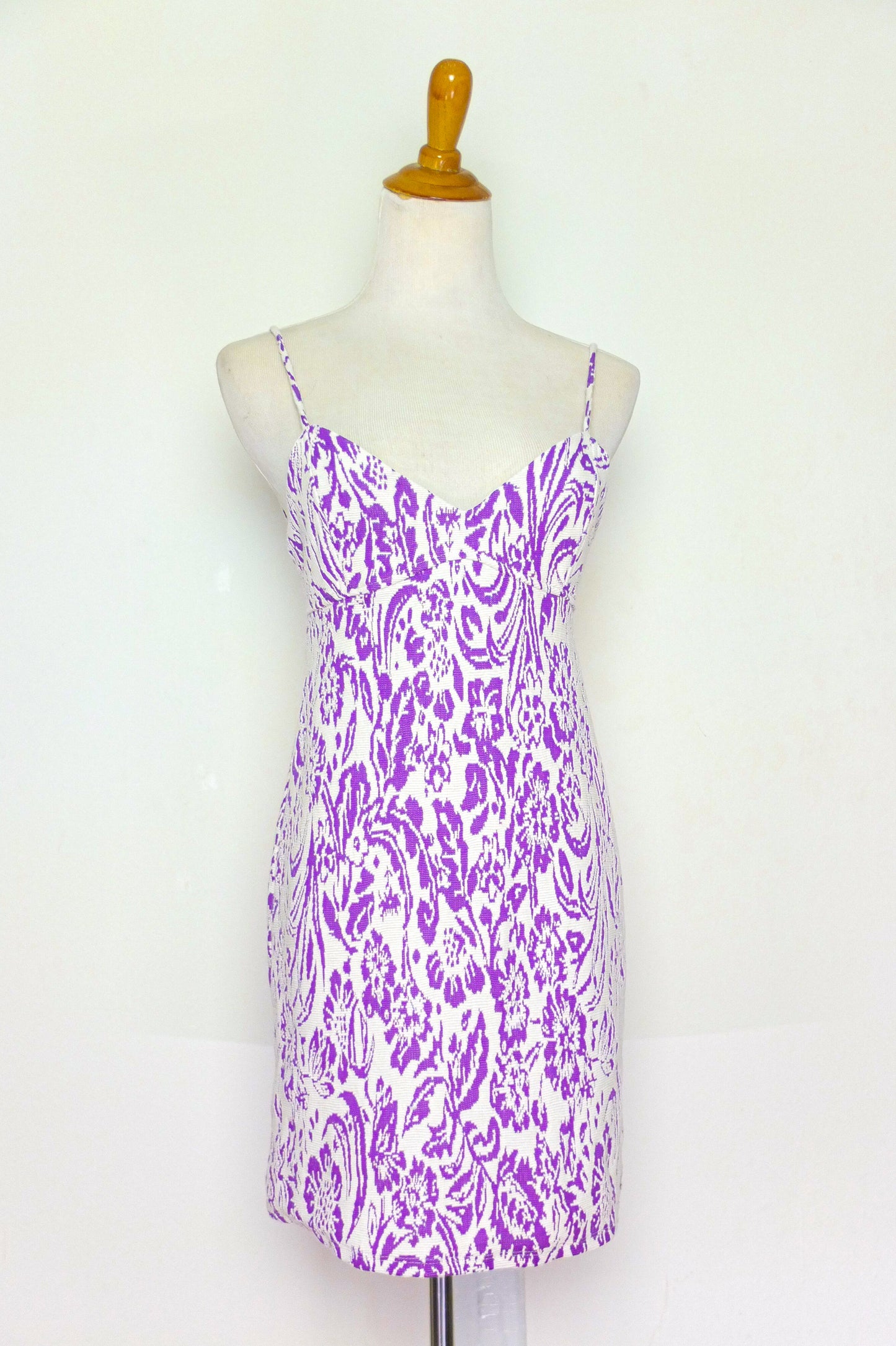 Zara Purple Psychedelic Floral Dress (S)