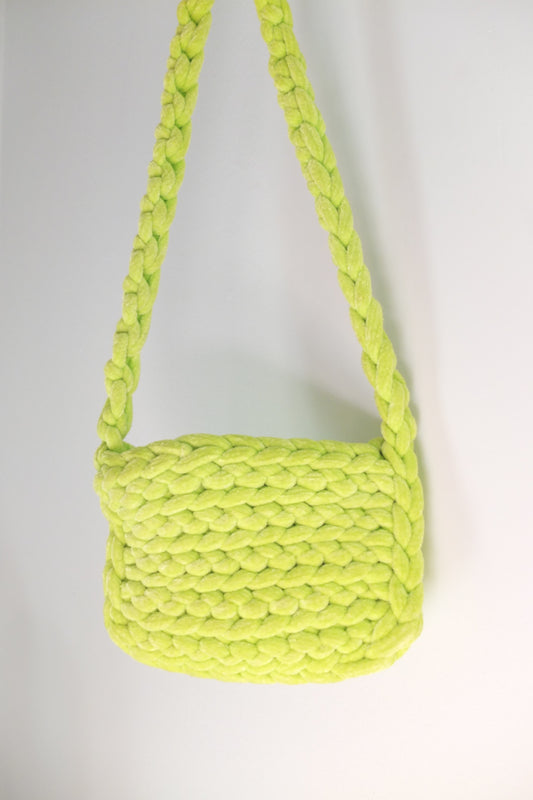 Green Crochet Shoulder Crossbody