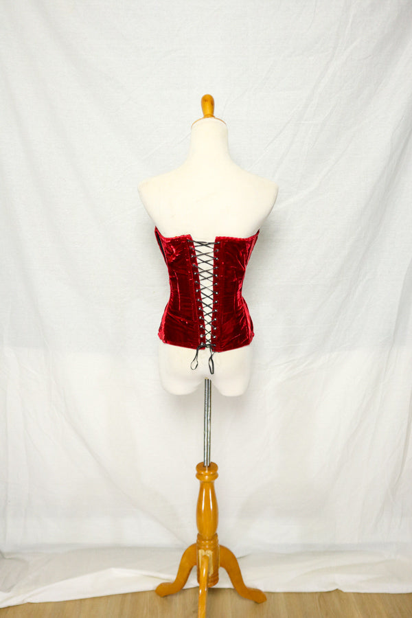 Cadolle Creations Red Velvet Corset (M)