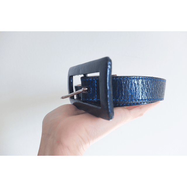 Leatherrock Indigo Leather Belt (L-XL)