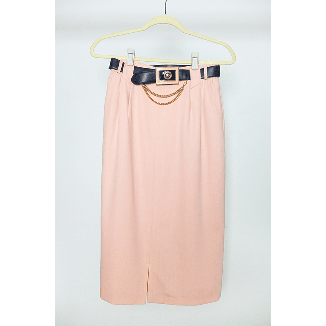 Vtg Pink Belted Vintage Skirt (S-M)