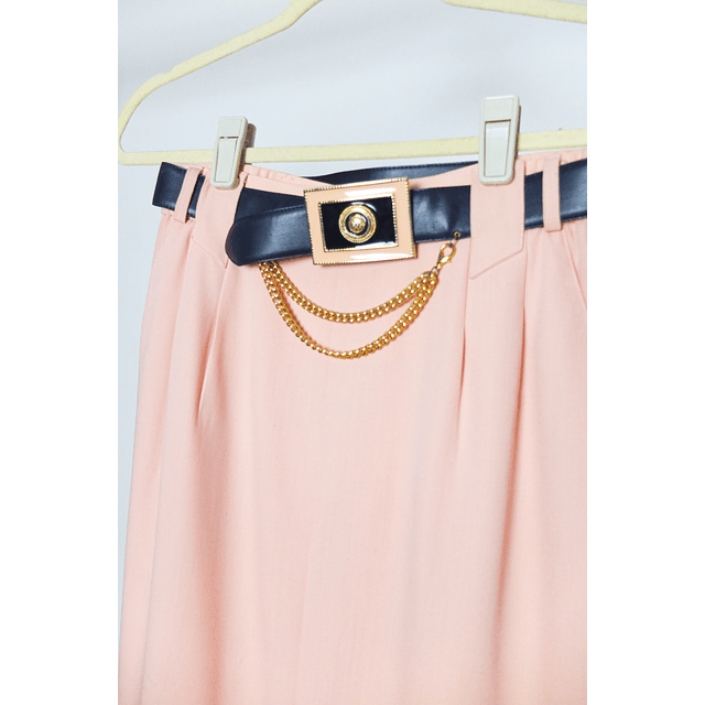 Vtg Pink Belted Vintage Skirt (S-M)