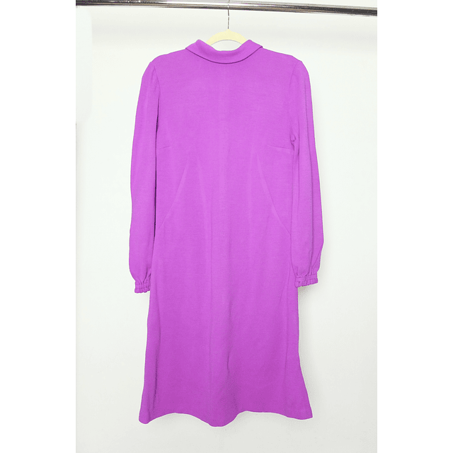 Vintage 60s Purple Knit Zipup Dress (M)