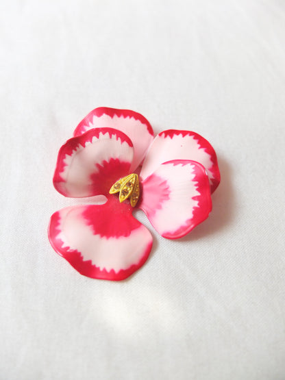 Vintage Hibiscus Brooch
