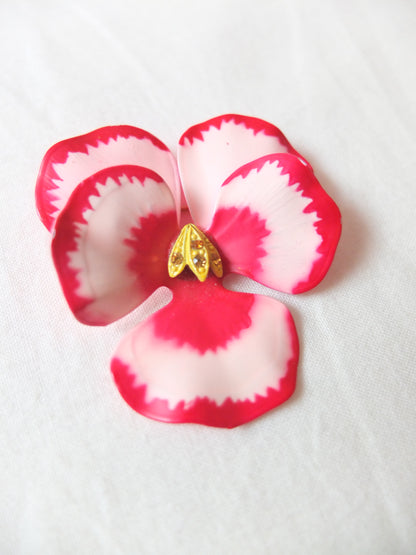 Vintage Hibiscus Brooch