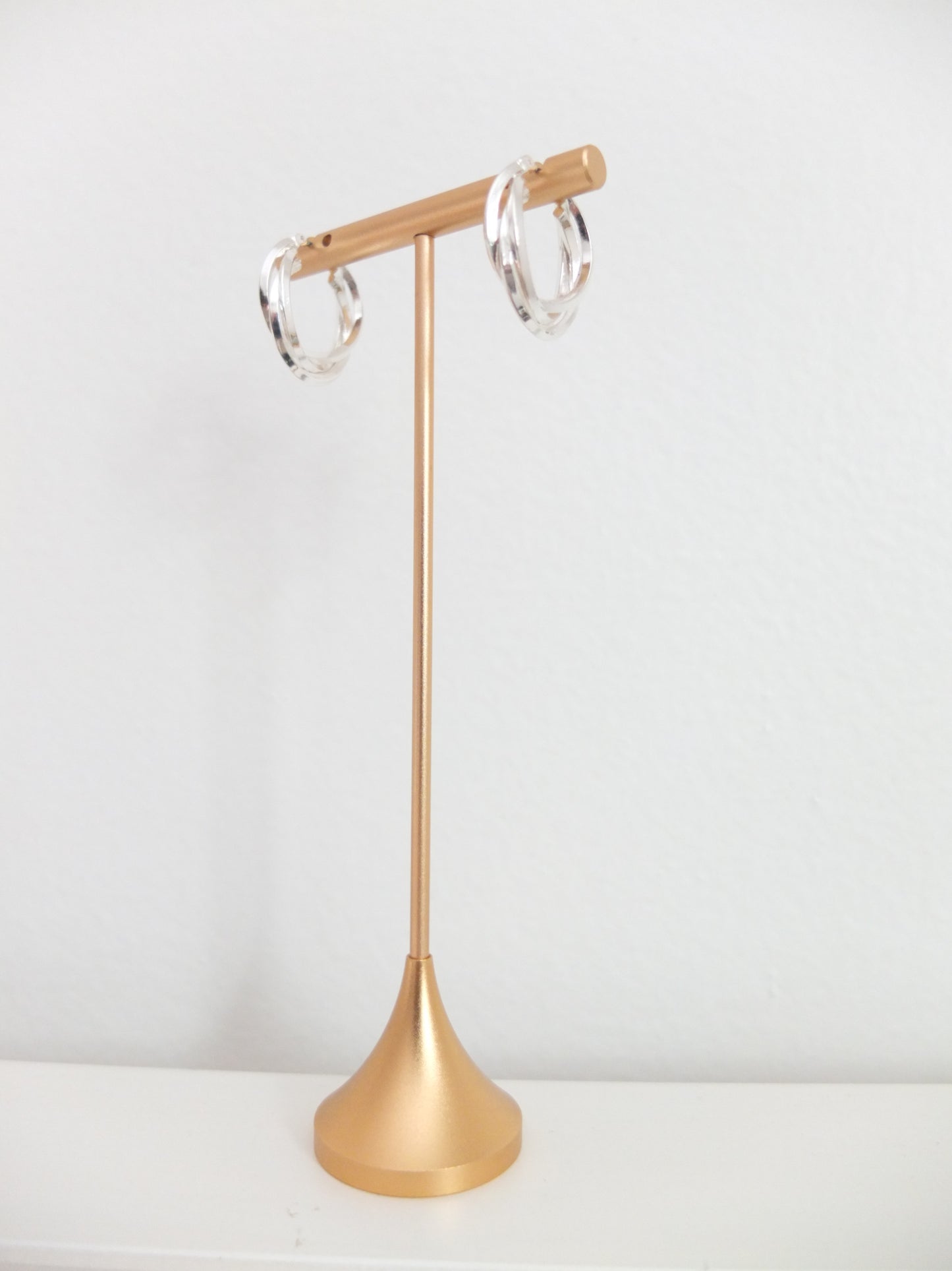 Vintage Silver Tone Twisted Mini Hoops