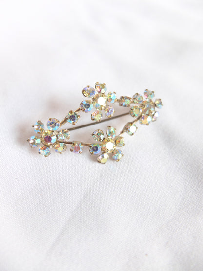Vintage Art Deco Rhinestones Brooch