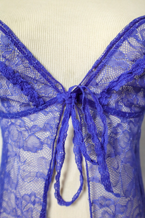 Victorias Secret Blue Lace Babydoll (S)